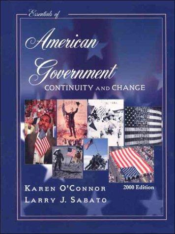 Cover for Essentials of American Government: Continuity and Change 