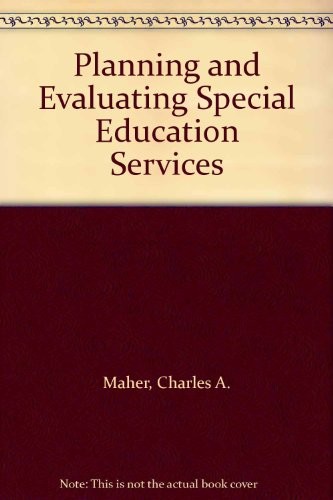 Cover for Planning andevaluating special education services
