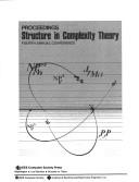 Cover for Structure in Complexity Theory: Fourth Annual Conference 