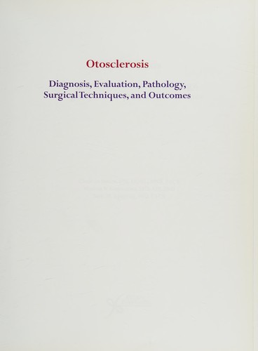 Cover for Otosclerosis