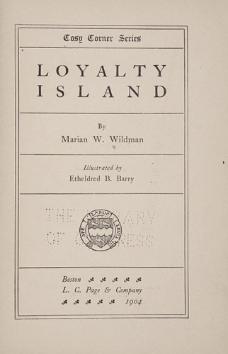Cover for Loyalty Island