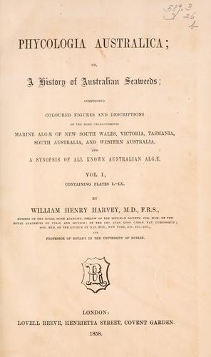 Cover for Phycologia australica