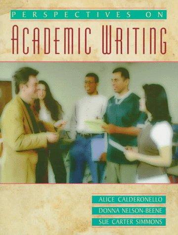 Cover for Perspectives on academic writing