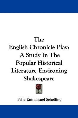 Cover for The English Chronicle Play