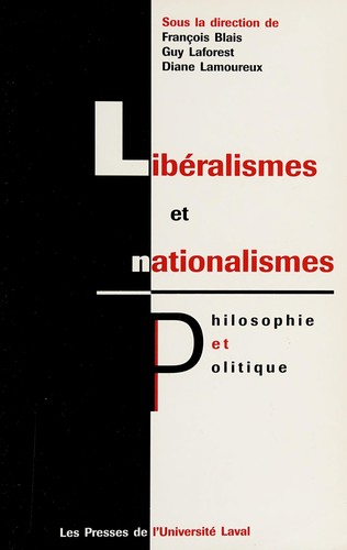 Cover for Libéralismes et nationalismes