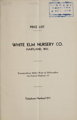 Cover for Price list