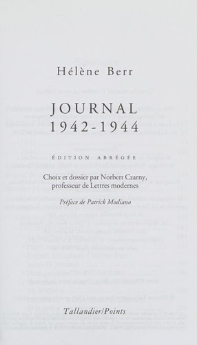 Cover for Journal, 1942-1944