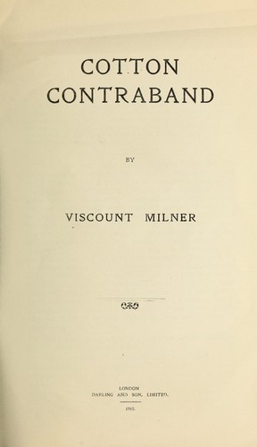 Cover for Cotton contraband.