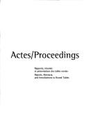 Cover for Actes