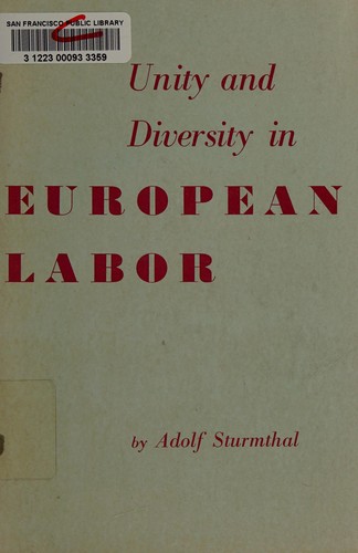 Cover for Unity and diversity in European labor