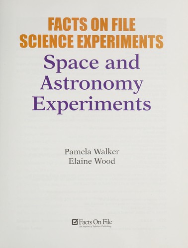 Cover for Space and astronomy experiments