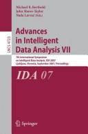 Cover for Advances in intelligent data analysis VII