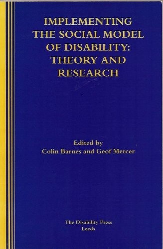 Cover for Implementing the social model of disability