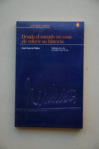 Cover for Donde el mundo no cesa de referir su historia