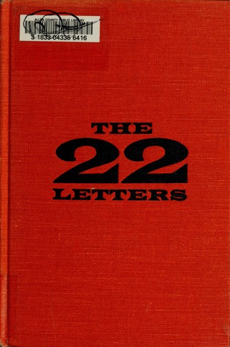 Cover for The twenty-two letters.