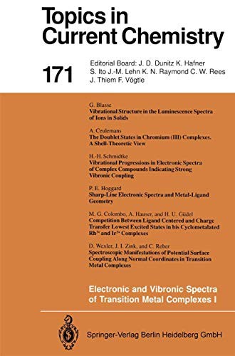 Cover for Electronic and Vibronic Spectra of Transition Metal Complexes I