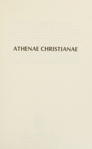 Cover for Athenae christianae