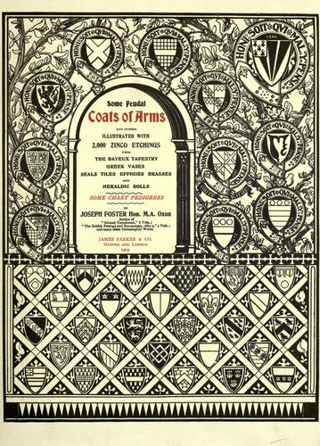 Cover for Some fedual coats of arms and others.