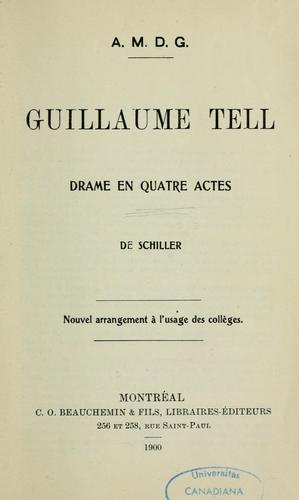Cover for Guillaume Tell