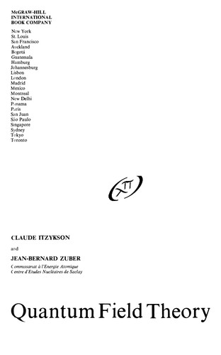 Cover for Quantum field theory