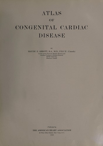 Cover for Atlas of congenital cardiac disease