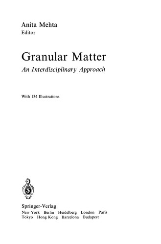 Cover for Granular Matter