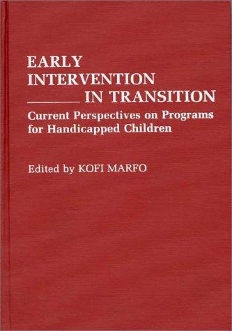 Cover for Early Intervention in Transition