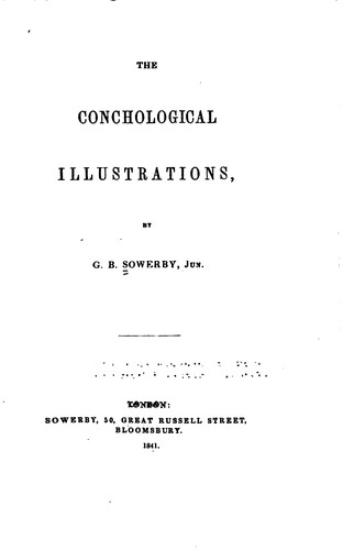 Cover for The Conchological Illustrations