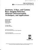 Cover for Neutrons, x-rays, and gamma rays