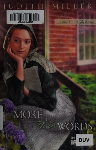 Cover for More Than Words (Book 2 Daughters of Amana)