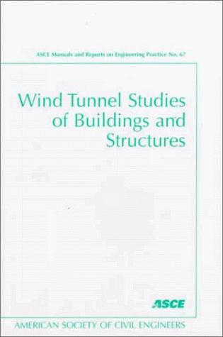 Cover for Wind tunnel studies of buildings and structures