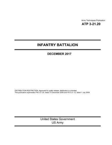 Cover for Army Techniques Publication ATP 3-21.20 Infantry Battalion December 2017
