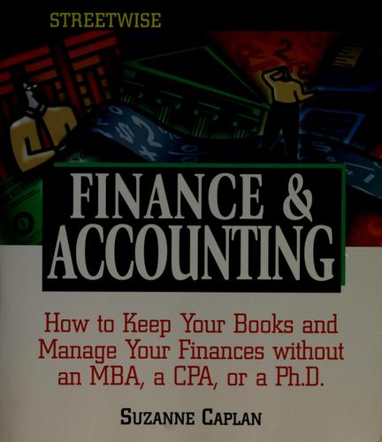 Cover for Streetwise finance & accounting