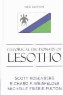 Cover for Historical dictionary of Lesotho