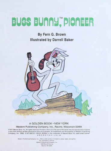 Cover for BUGS BUNNY, PIONEER