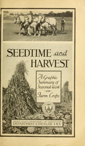 Cover for Seedtime and harvest
