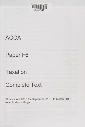 Cover for ACCA
