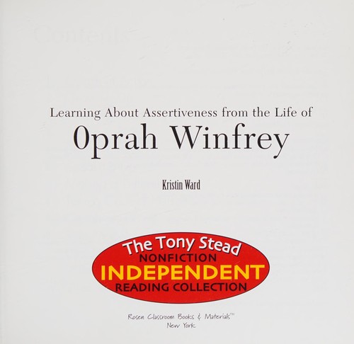 Cover for Learning about Assertiveness from the Life of Oprah Winfrey