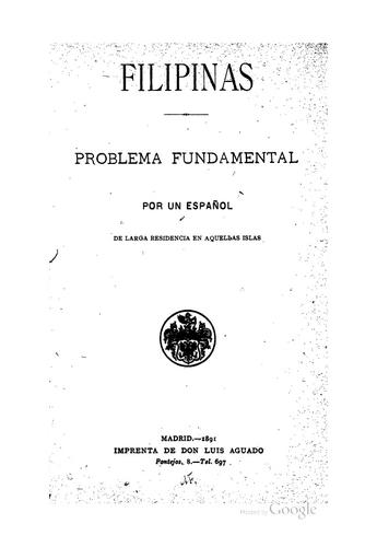 Cover for Filipinas