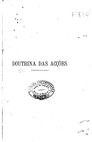 Cover for Doutrina das acções