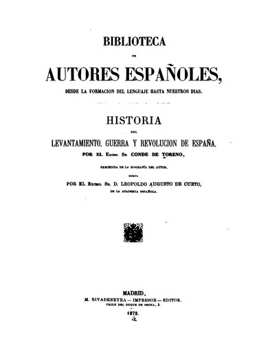 Cover for Historia del levantamiento