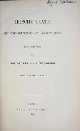 Cover for Irische Texte
