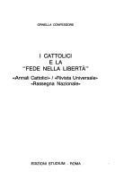 Cover for I cattolici e la "fede nella liberta"