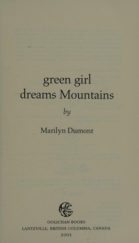 Cover for Green girl dreams mountains
