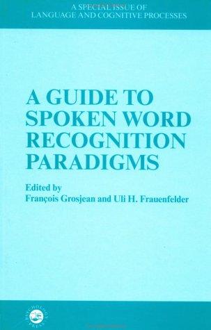 Cover for Spoken Word Recognition Paradigms