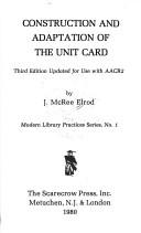 Cover for Construction and adaptation of the unit card