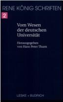 Cover for Schriften