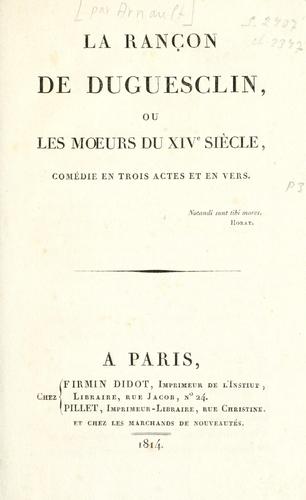 Cover for rançon de Duguesclin