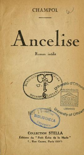 Cover for Ancelise