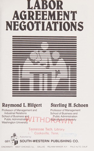 Cover for Labor agreement negotiations